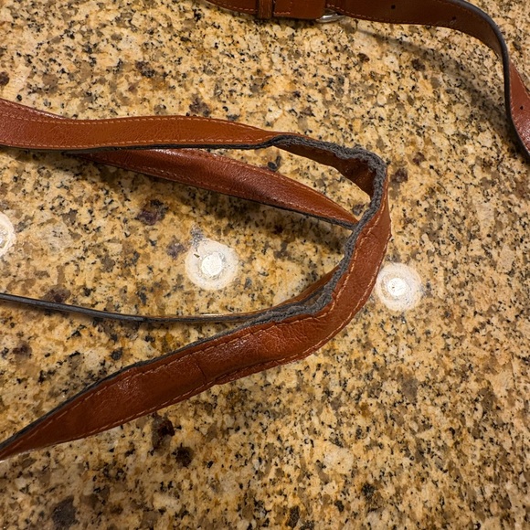 Bostanten Tan Leather Laptop Bag Briefcase Tote - Picture 13 of 13